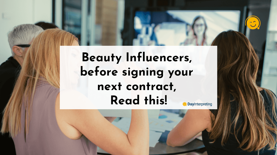 Beauty Influencers, Before Signing Your Next Contract, Read This!